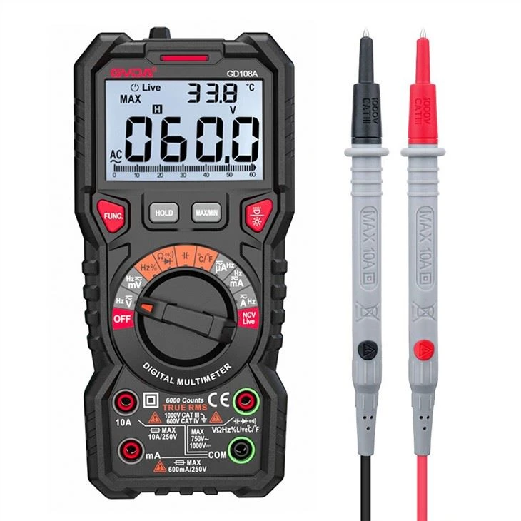 AC DC Voltaj Akım Test Cihazı ile Dijital Multimetre