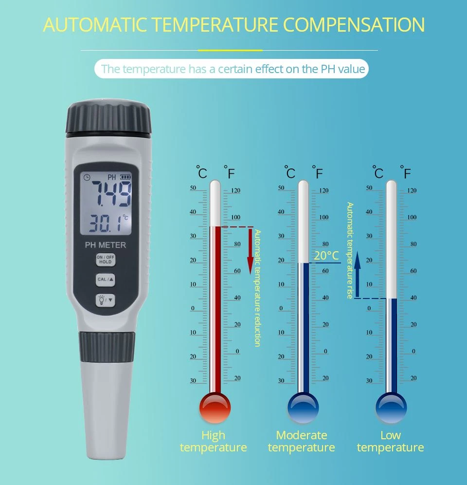 Rusya Profesyonel Kalem Tipi PH Metre Taşınabilir PH Su Kalitesi Test Cihazı ...