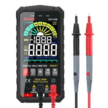 Renkli LCD Dijital Multimetre 6000 Sayımları