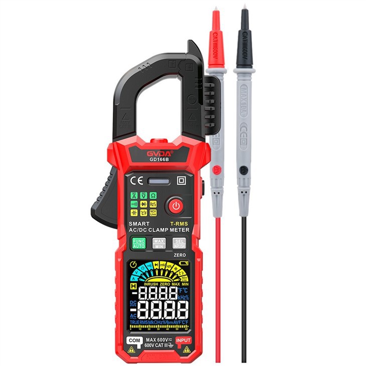 Otomatik Aralıklı 600A AC/DC TRMS Pens Metre