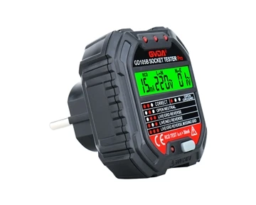 GVDA Soket Test Cihazı GD105A ABD FİŞİ, 3-kabloda ve GFCI Korumalı 120 Volt A...